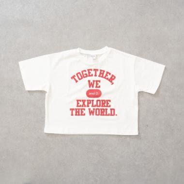 【純棉100%】學院風印花短袖T恤