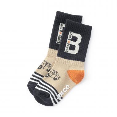 車&B圖案襪
