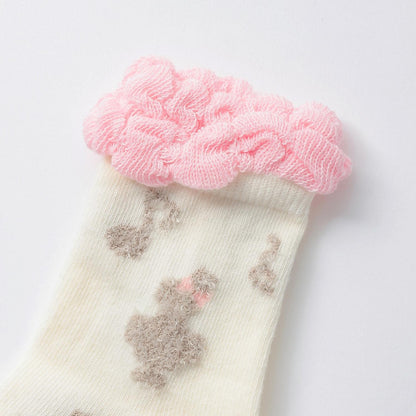 mimi醬剪影&音符圖案襪