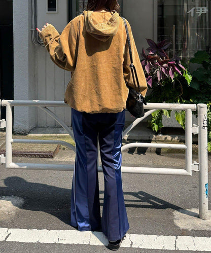 【UNESS/ユーネス】工藝燈芯絨套頭衫連帽外套