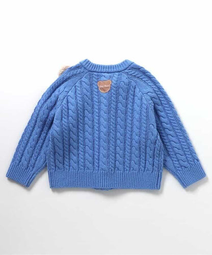 tiny bear圖案開衫