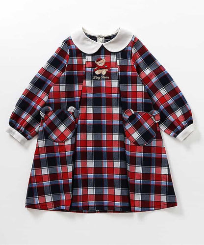 tiny bear 條紋與格子連衣裙