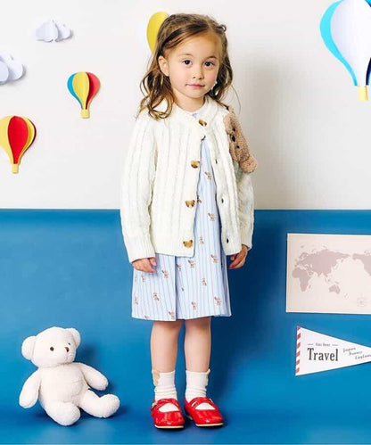 tiny bear 條紋與格子連衣裙