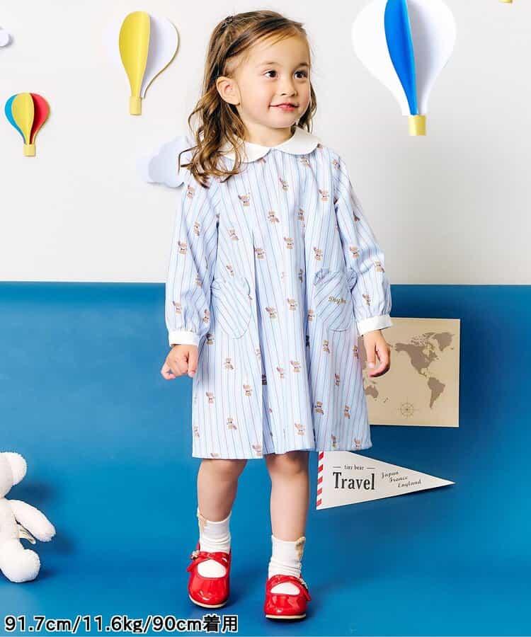 tiny bear 條紋與格子連衣裙