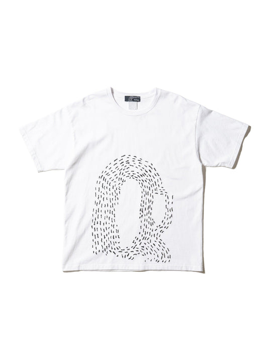 "VERTICAL SASHIKO" 刺子繡短袖T恤 × Knuu®
