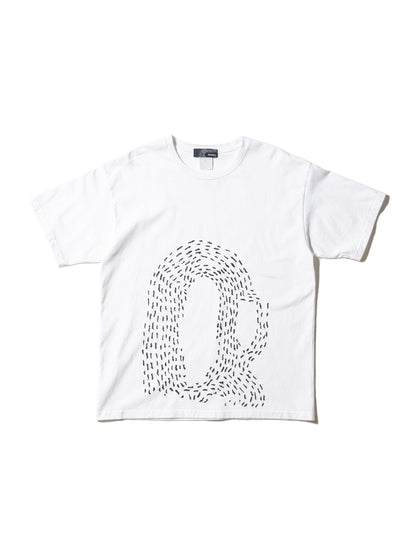 "VERTICAL SASHIKO" 刺子繡短袖T恤 × Knuu®