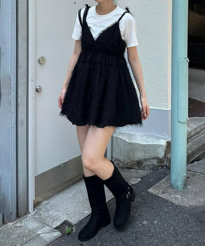 蓬鬆吊帶背心