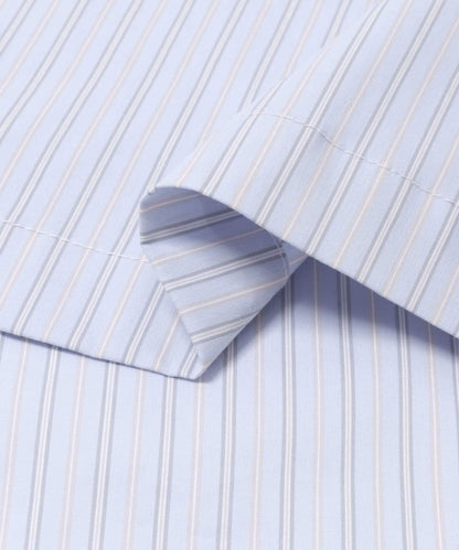 條紋連帽寬鬆襯衫