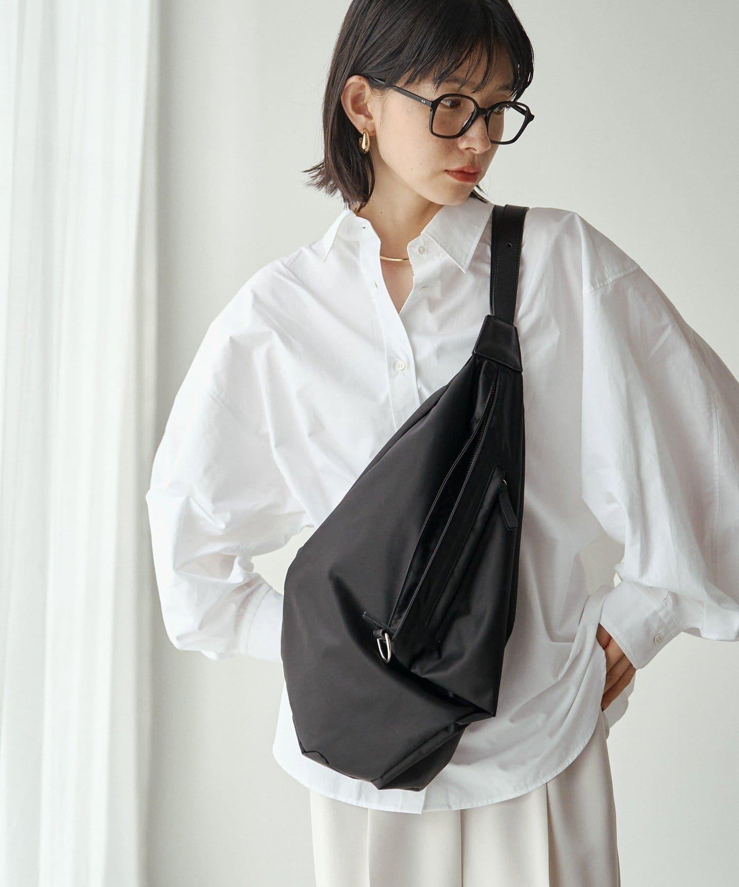 【PAL CLOSET限定商品】［可作單肩包、斜挎包、雙肩包］尼龍多用單肩包