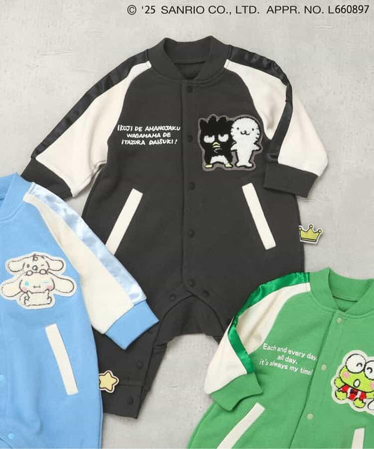 【リンク】《三麗歐》/棒球夾克風連體衣