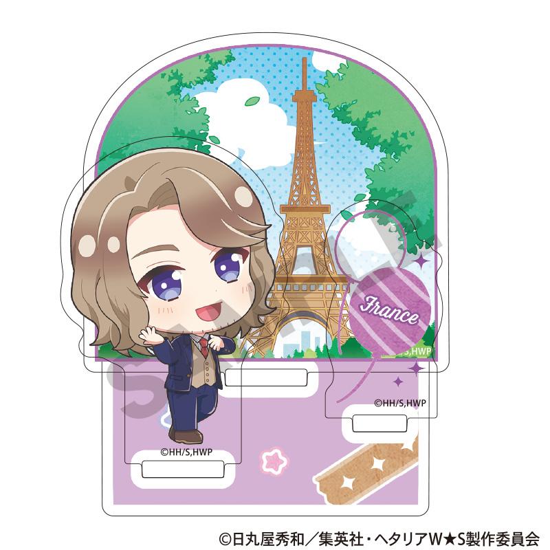 世界之星 亞克力場景立牌 法國 迷你款