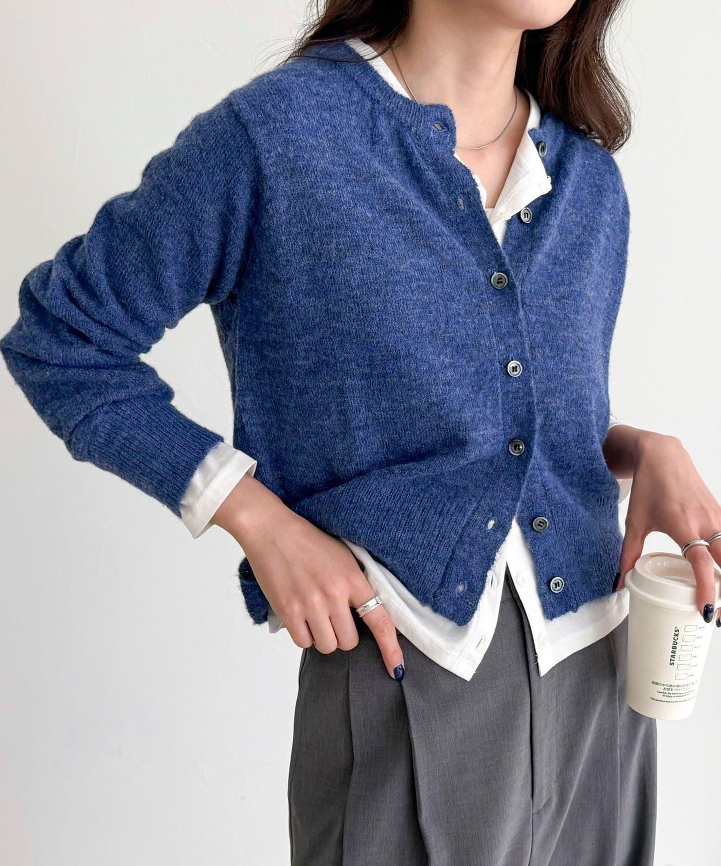 【@sora_522m企畫】羊毛混紡針織開衫