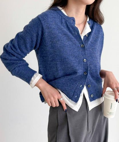 【@sora_522m企畫】羊毛混紡針織開衫