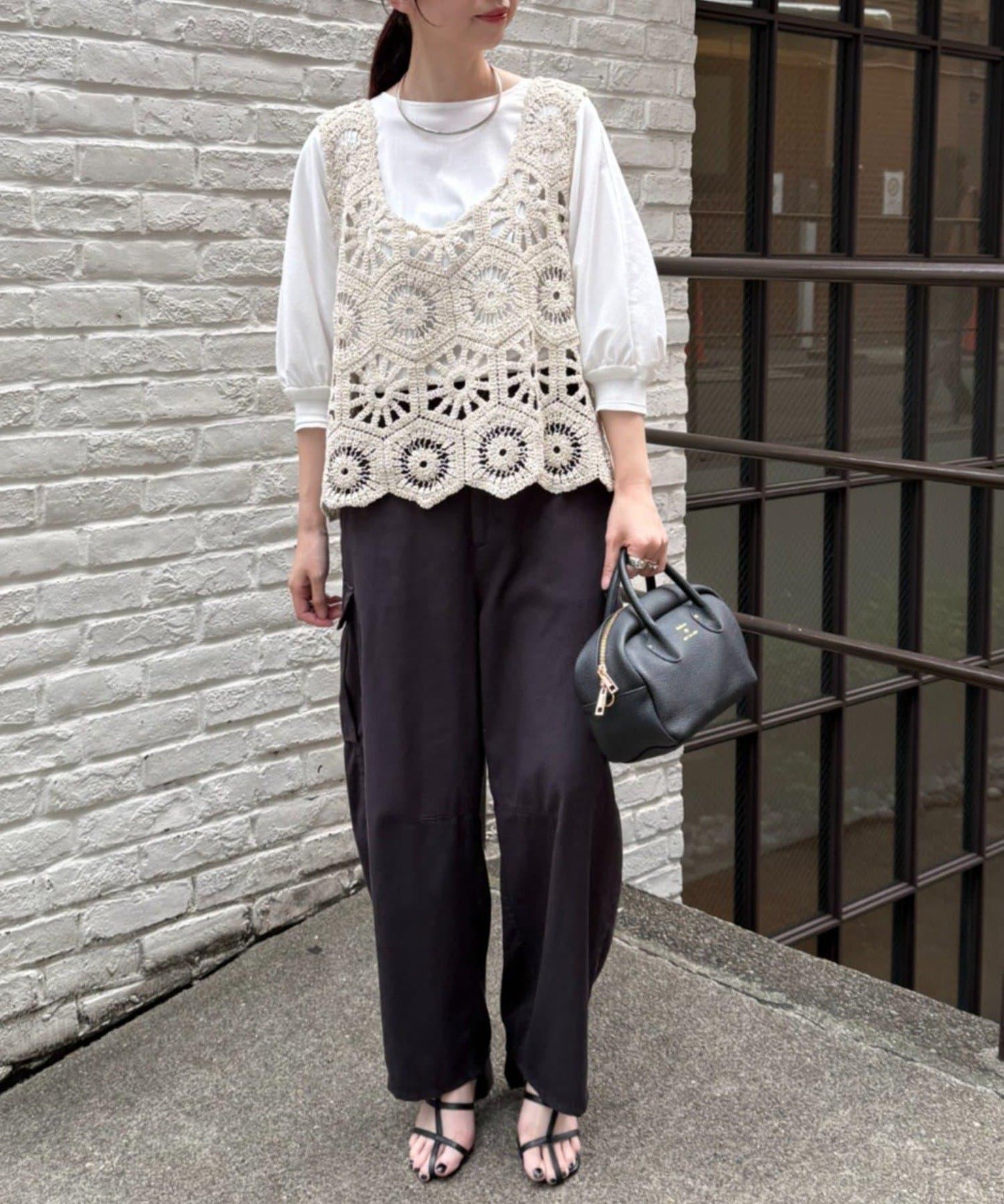 【25AW】鉤針編織風背心