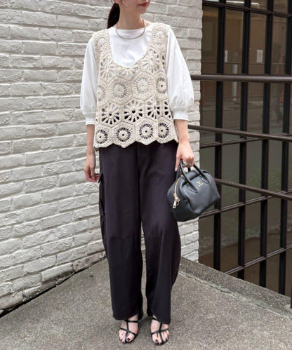 【25AW】鉤針編織風背心