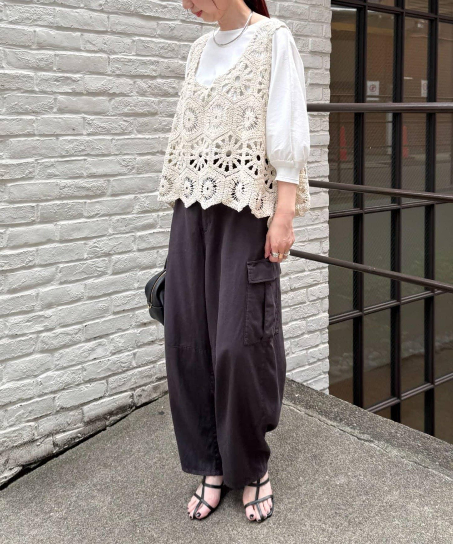 【25AW】鉤針編織風背心