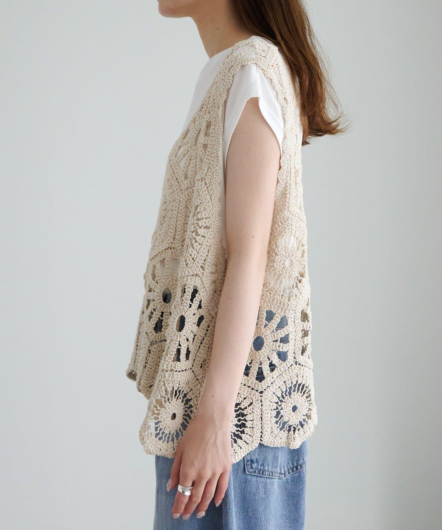 【25AW】鉤針編織風背心