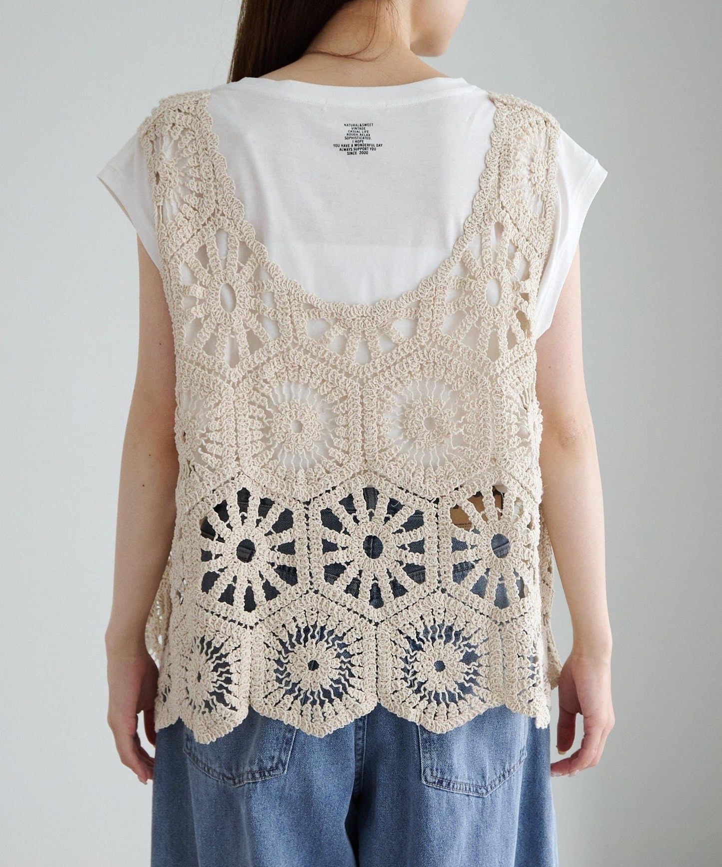 【25AW】鉤針編織風背心