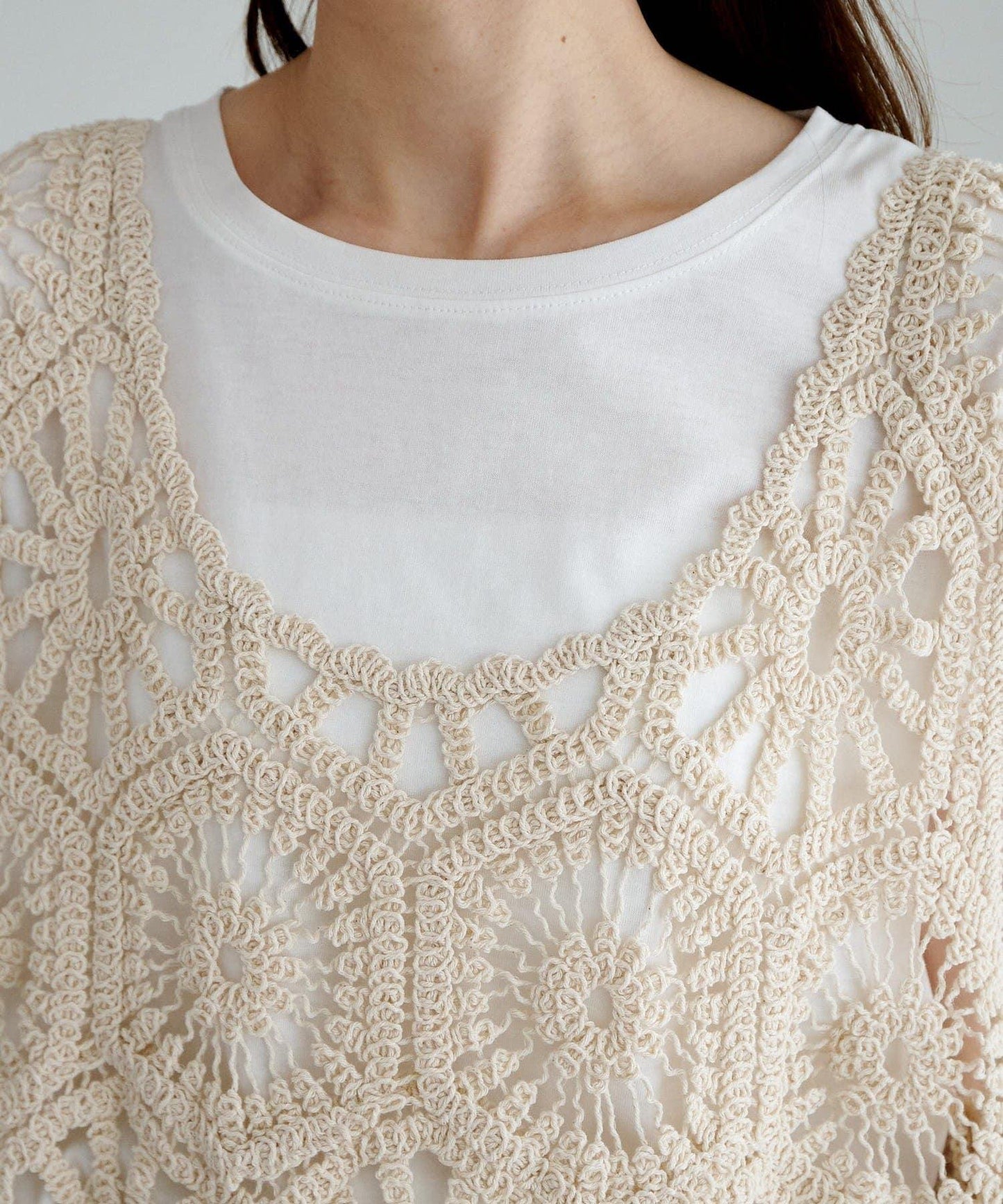 【25AW】鉤針編織風背心