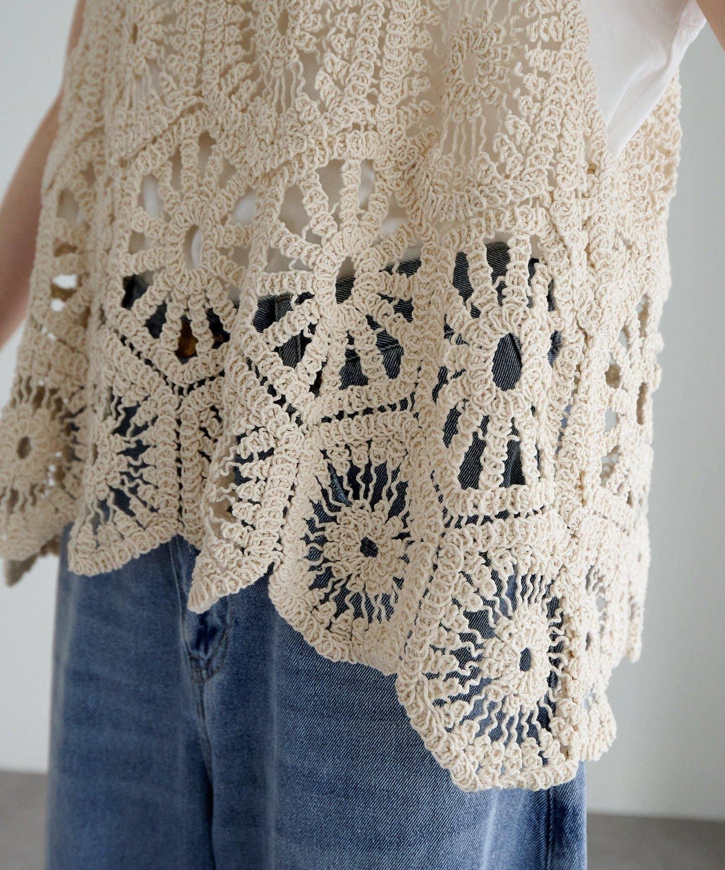 【25AW】鉤針編織風背心