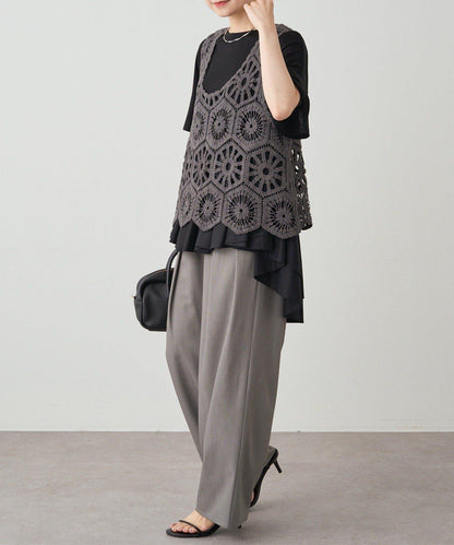 【25AW】鉤針編織風背心