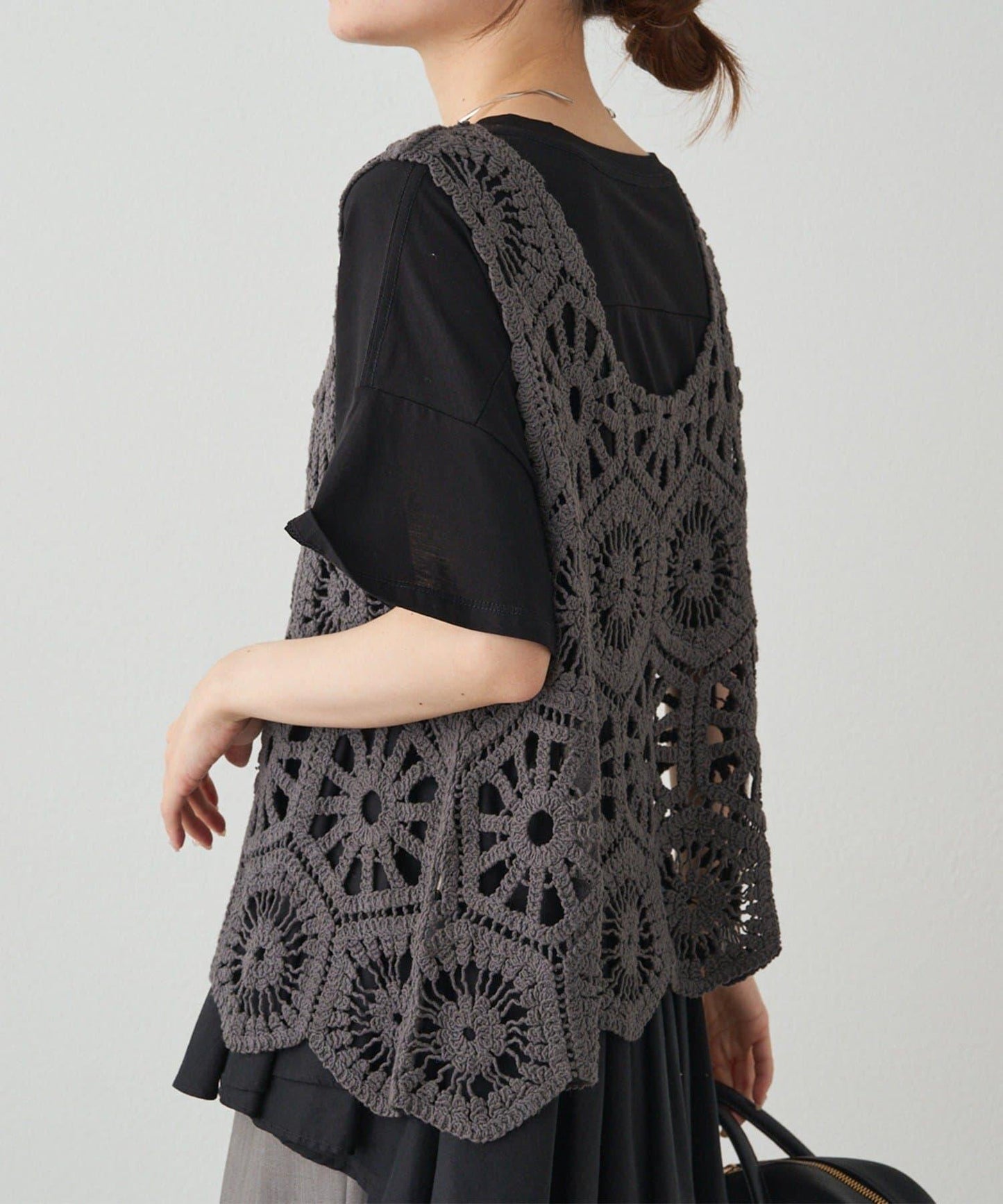 【25AW】鉤針編織風背心