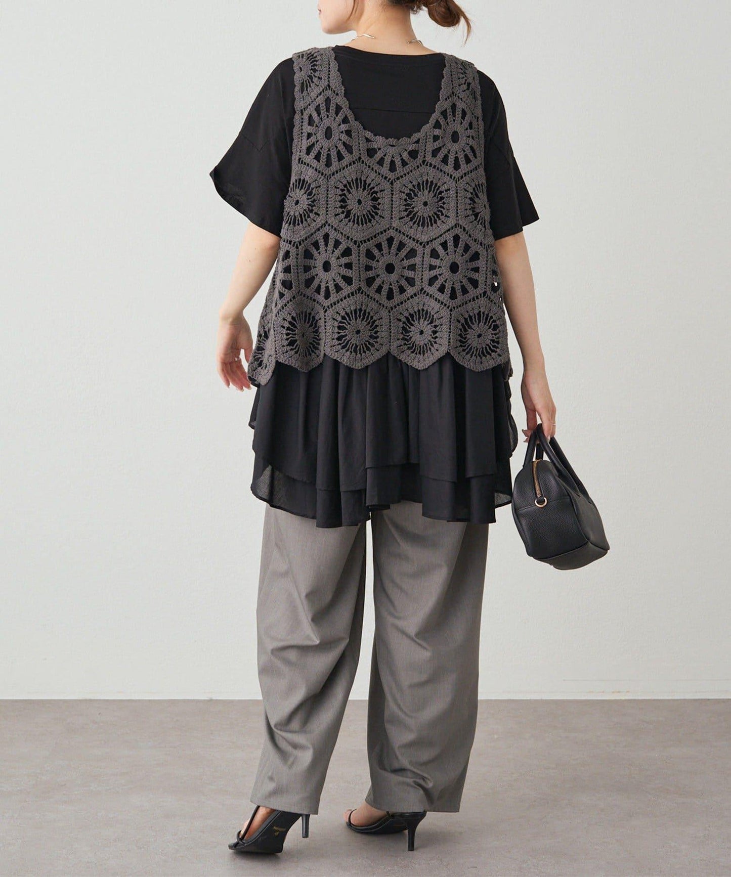 【25AW】鉤針編織風背心