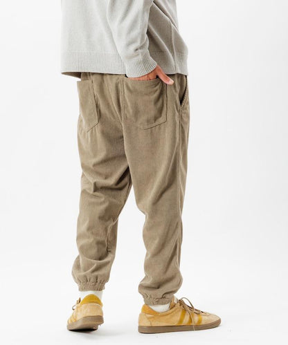 燈芯絨休閒束腳褲