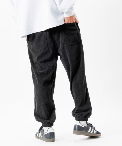 燈芯絨休閒束腳褲