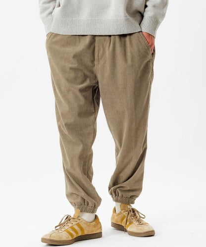 燈芯絨休閒束腳褲