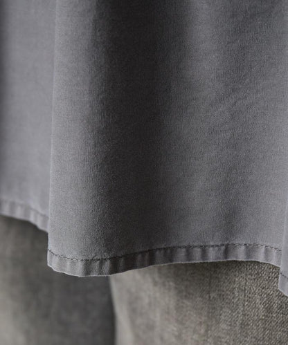 水洗工藝荷葉邊長袖上衣