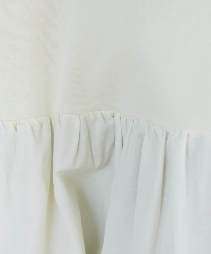 水洗工藝荷葉邊長袖上衣