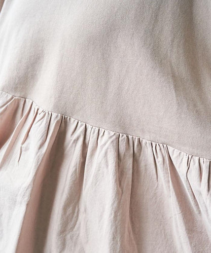 水洗工藝荷葉邊長袖上衣