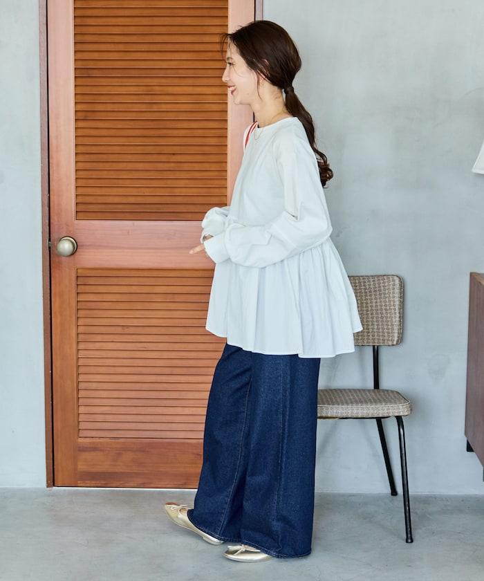 拼接布帛拼接層疊設計套頭衫