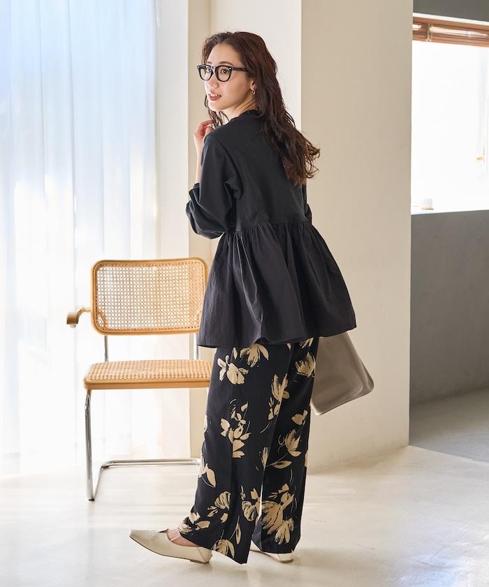 拼接布帛拼接層疊設計套頭衫