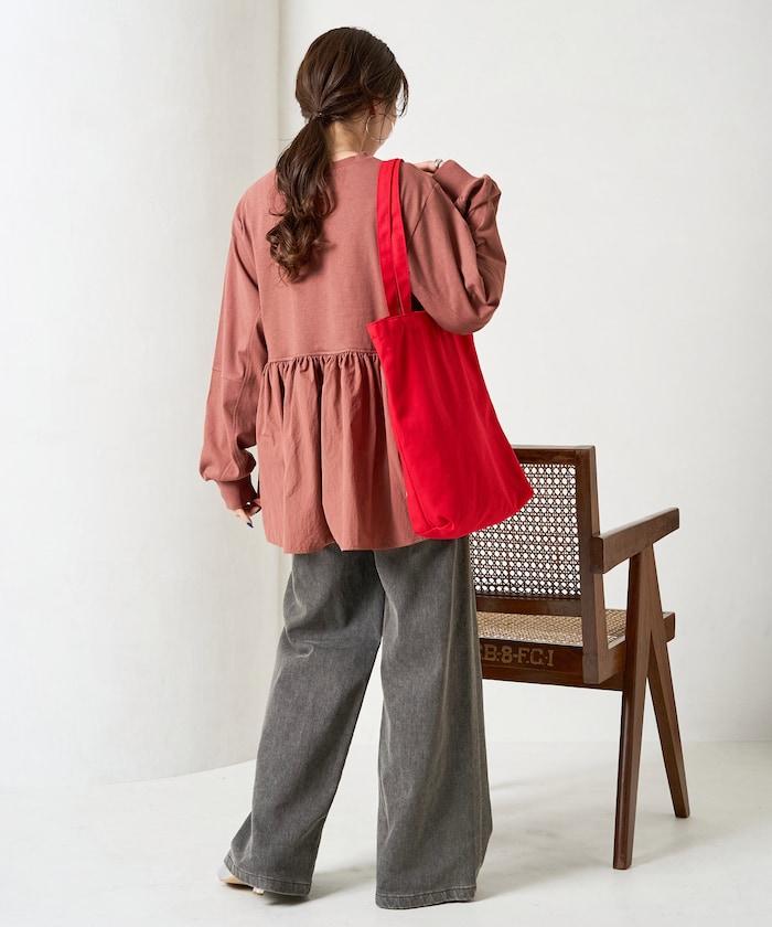 拼接布帛拼接層疊設計套頭衫