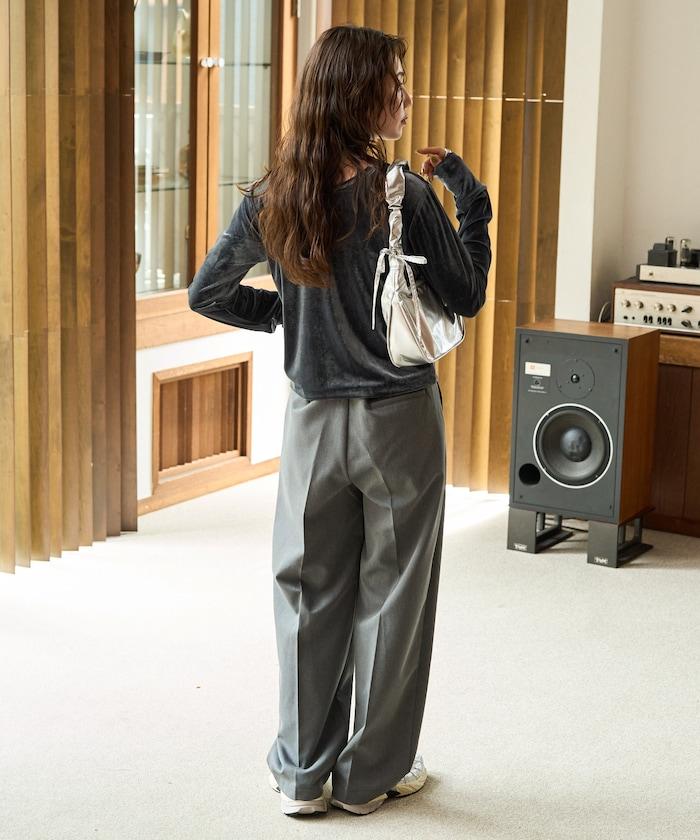 天鵝絨紐扣開衫