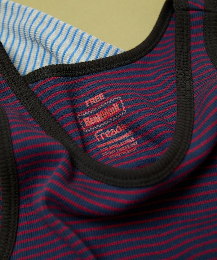 Healthknit 細條紋背心T恤套裝