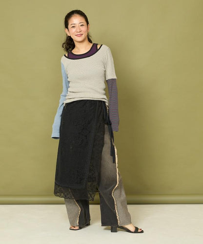 Healthknit 細條紋背心T恤套裝