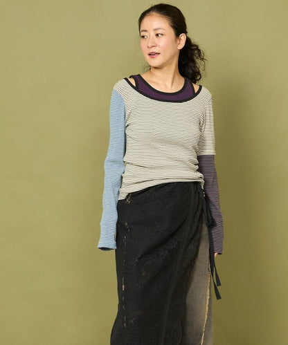 Healthknit 細條紋背心T恤套裝