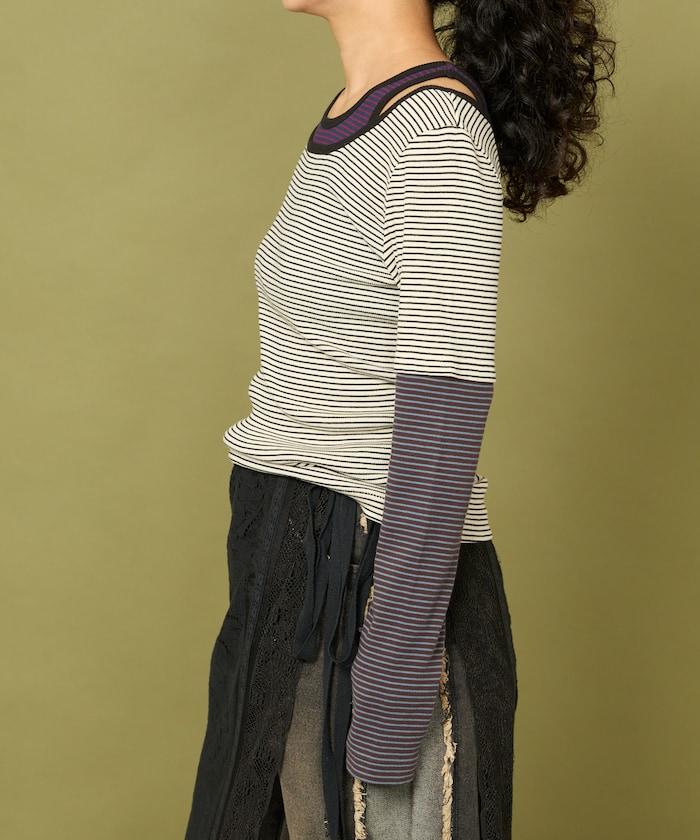 Healthknit 細條紋背心T恤套裝