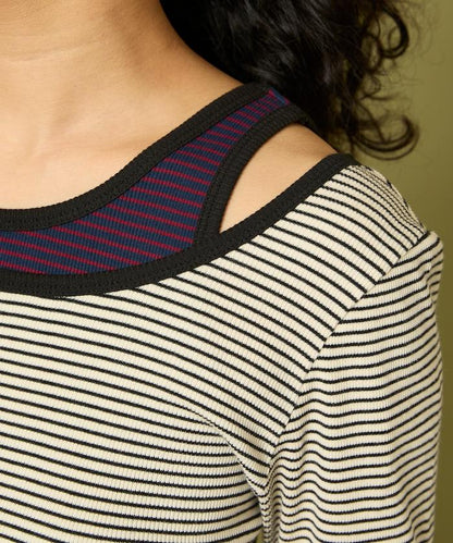 Healthknit 細條紋背心T恤套裝