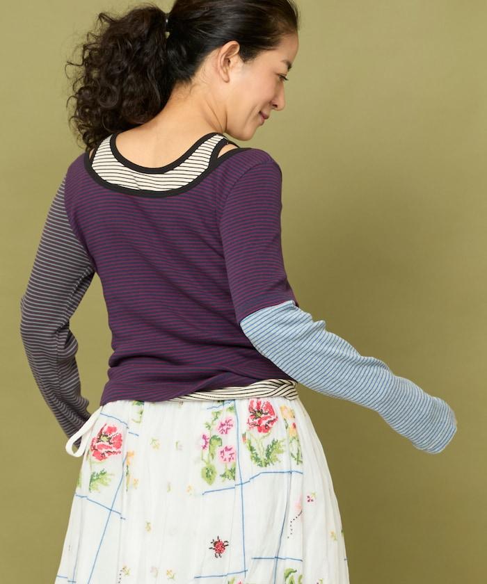 Healthknit 細條紋背心T恤套裝