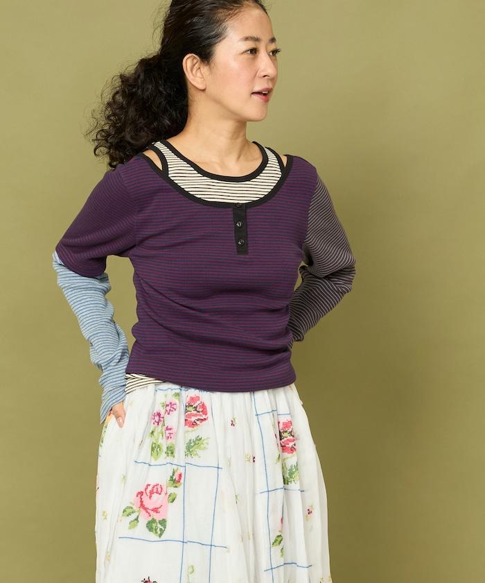 Healthknit 細條紋背心T恤套裝