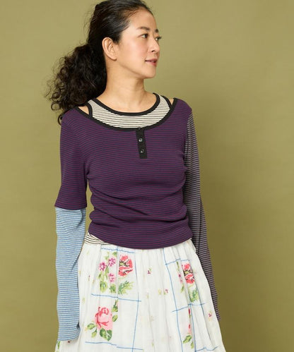 Healthknit 細條紋背心T恤套裝