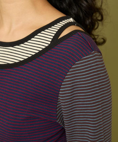 Healthknit 細條紋背心T恤套裝