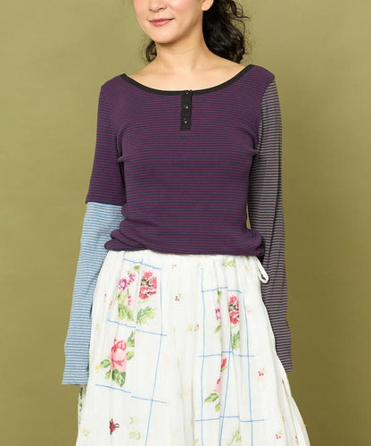 Healthknit 細條紋背心T恤套裝