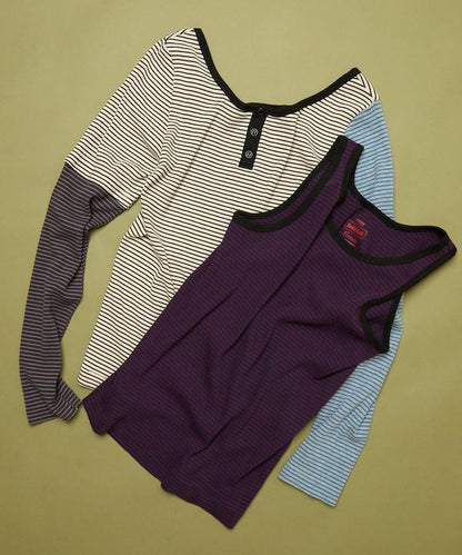 Healthknit 細條紋背心T恤套裝