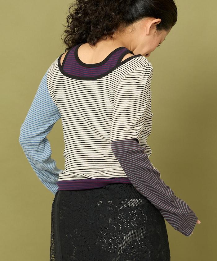 Healthknit 細條紋背心T恤套裝