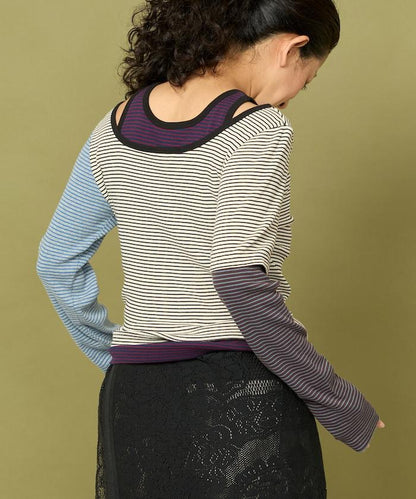 Healthknit 細條紋背心T恤套裝